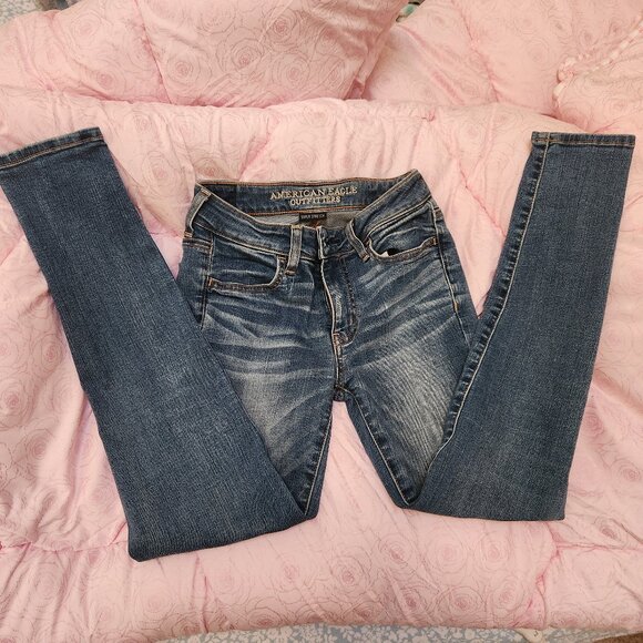 American Eagle Jeans Legging Size 0 Short - Picture 1 of 4
